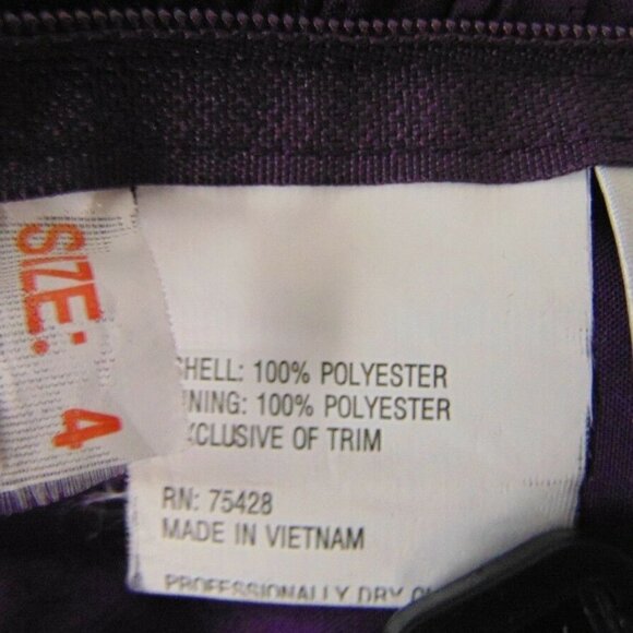 EDEN MAIDS Purple Strapless Formal Dress - Picture 7 of 7